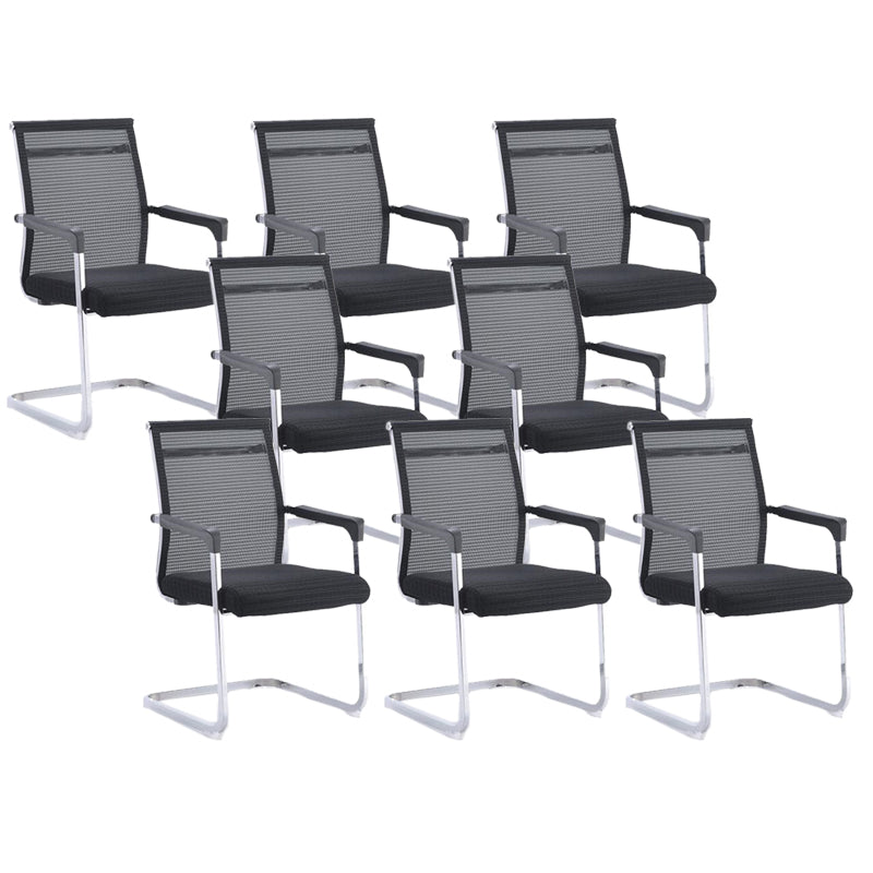 Moderne Fixed Arms Office Stuhl atmungsaktive Airgrid Schreibtischstuhl