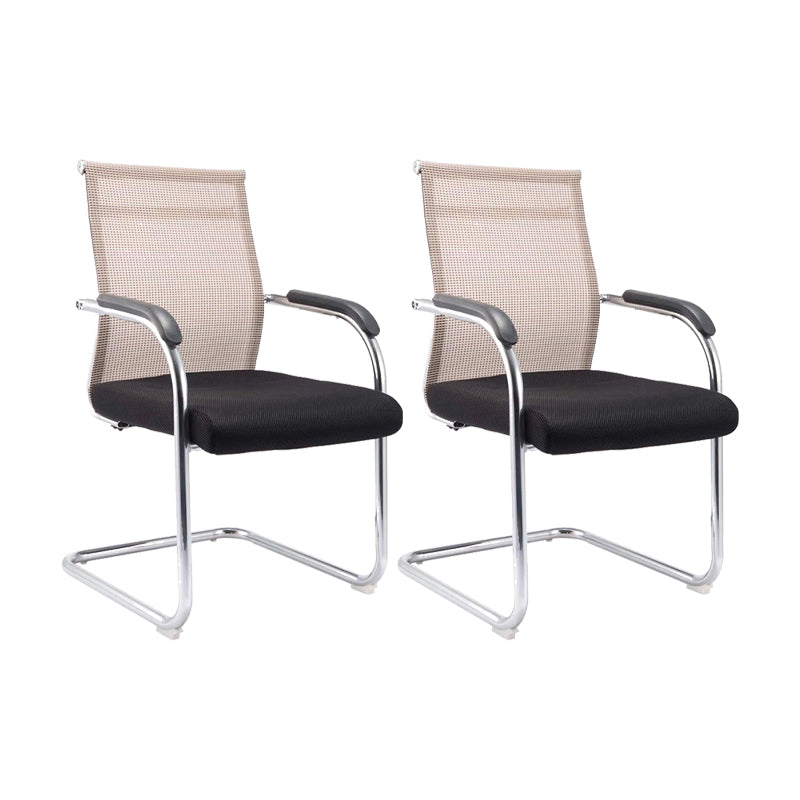 Moderne Fixed Arms Office Stuhl atmungsaktive Airgrid Schreibtischstuhl