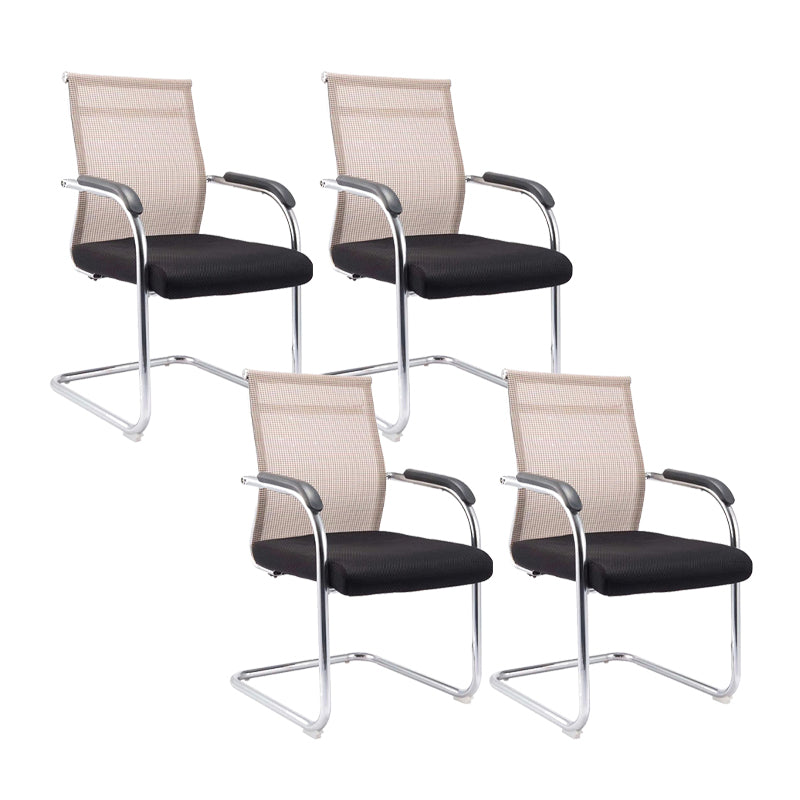 Moderne Fixed Arms Office Stuhl atmungsaktive Airgrid Schreibtischstuhl