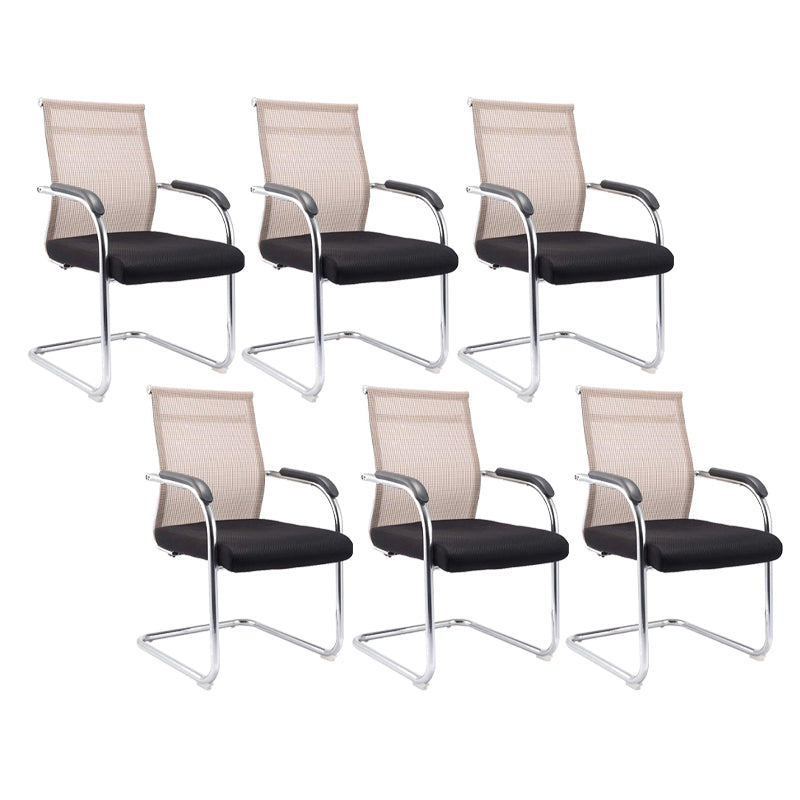 Moderne Fixed Arms Office Stuhl atmungsaktive Airgrid Schreibtischstuhl