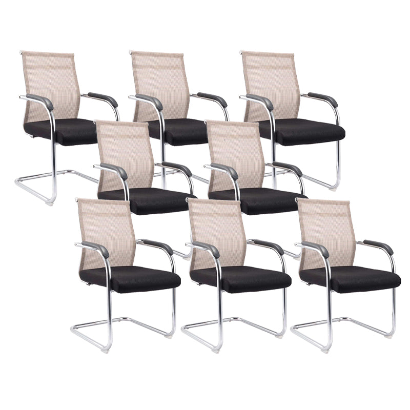 Moderne Fixed Arms Office Stuhl atmungsaktive Airgrid Schreibtischstuhl