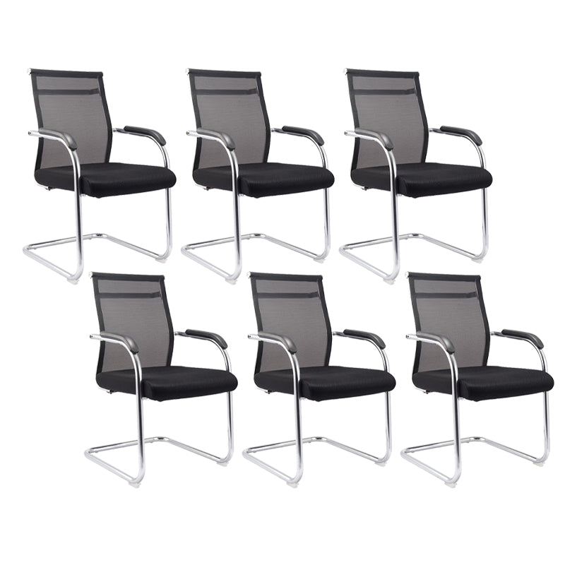 Moderne Fixed Arms Office Stuhl atmungsaktive Airgrid Schreibtischstuhl