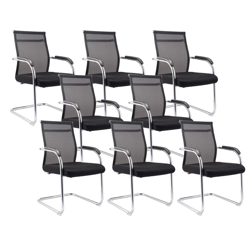 Moderne Fixed Arms Office Stuhl atmungsaktive Airgrid Schreibtischstuhl