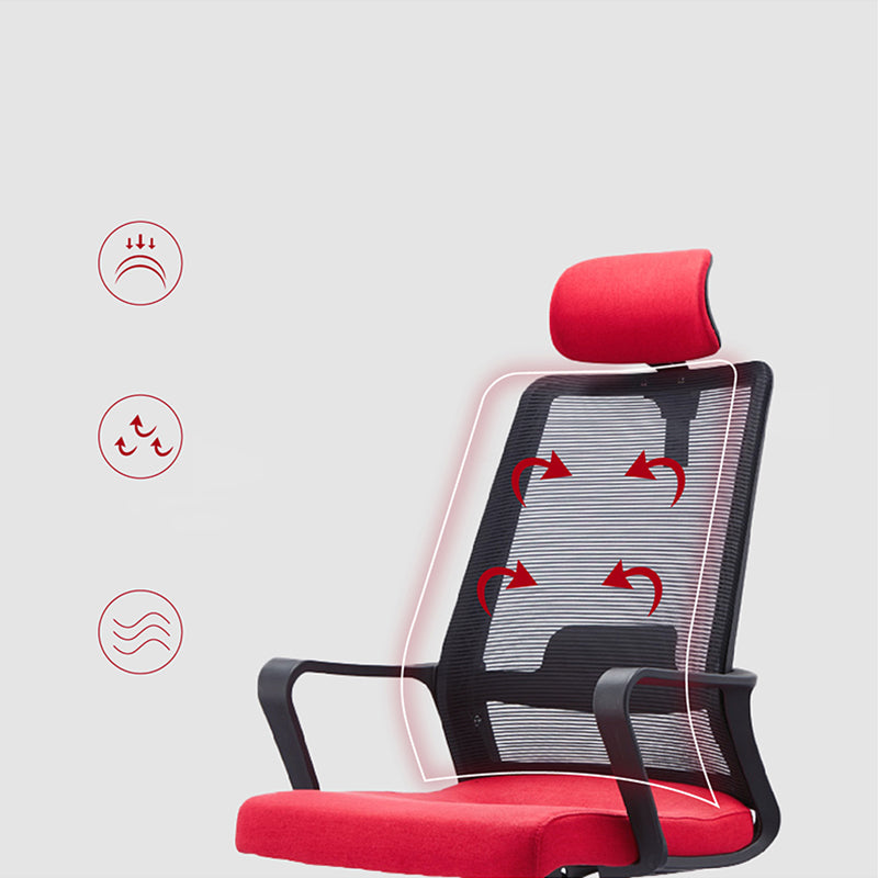 Contemporary Breathable Air Grid Office Chair Microfiber Task High Back Chair Clearhalo 'furn' 'furn_office_chair' 'Furniture' 'Office Chairs' 'Office Furniture' 'office_chair' 6214924