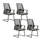 Contemporary Breathable Air Grid Office Chair Microfiber Task High Back Chair Grey 4 Piece Set Clearhalo 'furn' 'furn_office_chair' 'Furniture' 'Office Chairs' 'Office Furniture' 'office_chair' 6214935