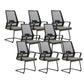 Contemporary Breathable Air Grid Office Chair Microfiber Task High Back Chair Grey 8 Piece Set Clearhalo 'furn' 'furn_office_chair' 'Furniture' 'Office Chairs' 'Office Furniture' 'office_chair' 6214937
