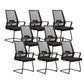Contemporary Breathable Air Grid Office Chair Microfiber Task High Back Chair Matte Black 8 Piece Set Clearhalo 'furn' 'furn_office_chair' 'Furniture' 'Office Chairs' 'Office Furniture' 'office_chair' 6214947