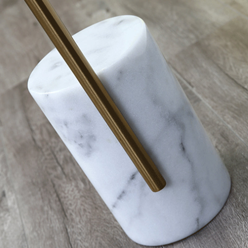 Scandinavian Side Table Marble Pedestal Round Living Room End Table Clearhalo 'Coffee & Accent Tables' 'End & Side Tables' 'end_side_tables' 'furn' 'furn_end_side_tables' 'Furniture' 'Living Room Furniture' 6215581