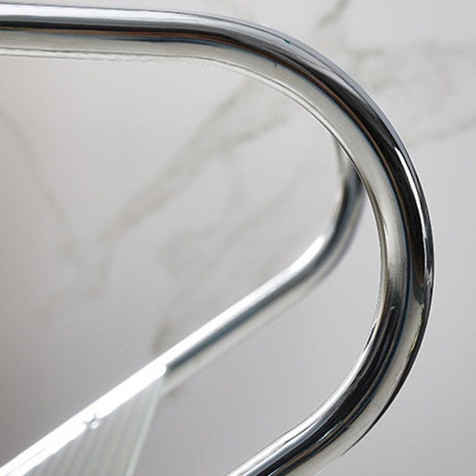 Mesa auxiliar con mesa rectangular de vidrio de almacenamiento rectangular modernista