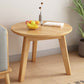 Mesa auxiliar de madera sólida 3 patas redonda de la sala de estar nórdica