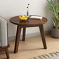 Mesa auxiliar de madera sólida 3 patas redonda de la sala de estar nórdica