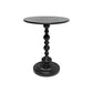 Side Table Metal Pedestal Table Round Mid-Century Living Room