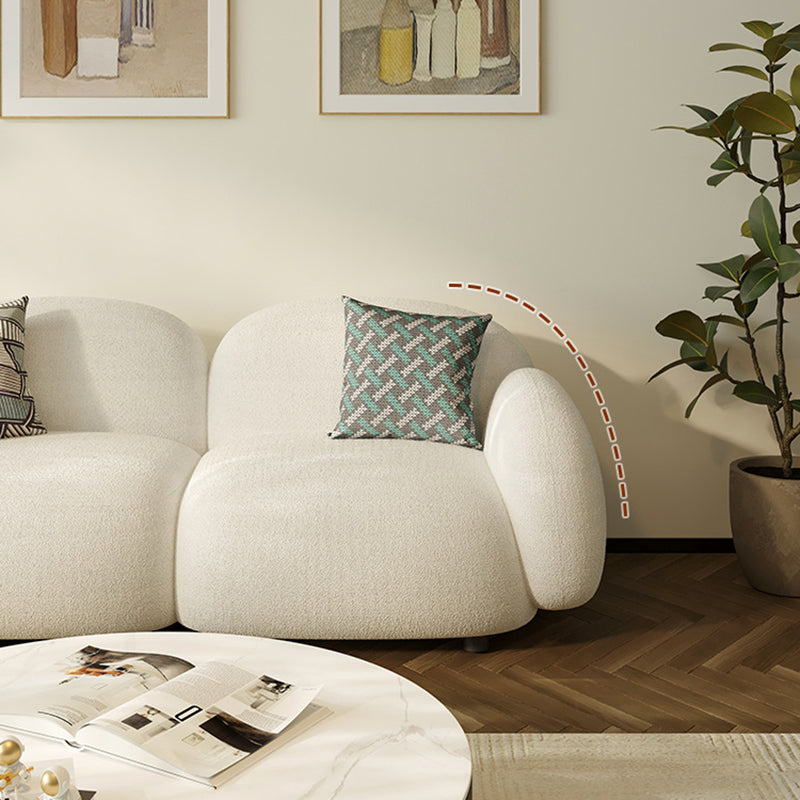 Divano standard contemporaneo con divano retro stretto e base nera