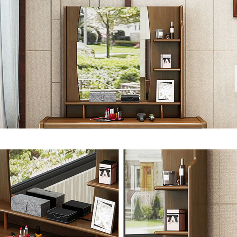 Tradizionale camera da letto in legno massiccio 4 cassetti in piedi vanità