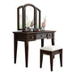 Traditional Solid Wood Vanity Makeup Table Set 3-Drawer Dressing Table Clearhalo 'Bedroom Furniture' 'furn' 'furn_makeup_vanities' 'Furniture' 'Makeup Vanities' 'makeup_vanities' 6215984