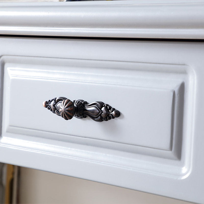 Bedroom Victorian Double Drawers Solid Wood Standing Make-up Vanity Clearhalo 'Bedroom Furniture' 'furn' 'furn_makeup_vanities' 'Furniture' 'Makeup Vanities' 'makeup_vanities' 6216055