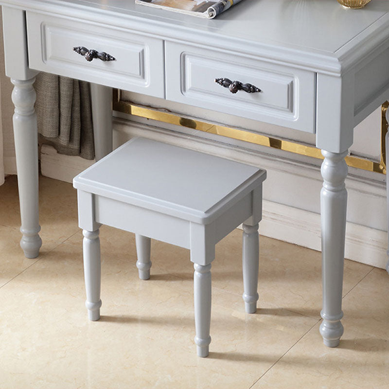 Bedroom Victorian Double Drawers Solid Wood Standing Make-up Vanity Clearhalo 'Bedroom Furniture' 'furn' 'furn_makeup_vanities' 'Furniture' 'Makeup Vanities' 'makeup_vanities' 6216057