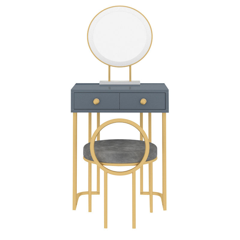 二重の引き出し付きベッドルームグラム木製の立っているメイクアップの虚栄心