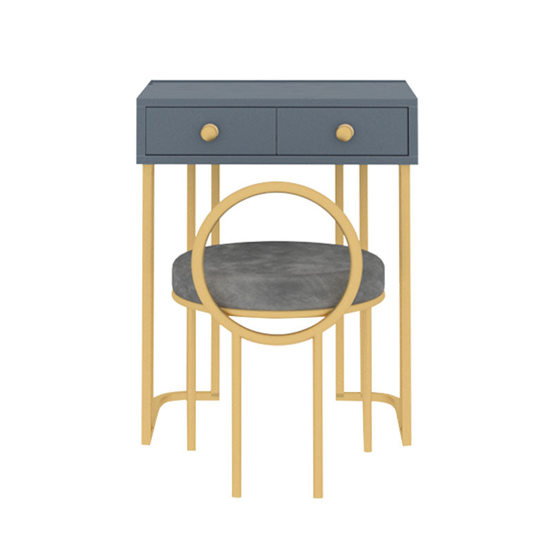 Glam de dormitorio con cajones dobles tocador de maquillaje de pie de madera