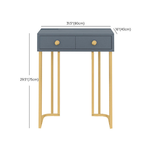 Glam de dormitorio con cajones dobles tocador de maquillaje de pie de madera
