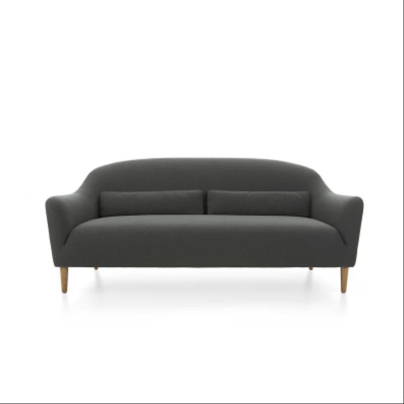 Courette contemporaine à 2 places 31,88 "H CAUTEAUX ÉLEVÉ MÉLANGE DE COTTON