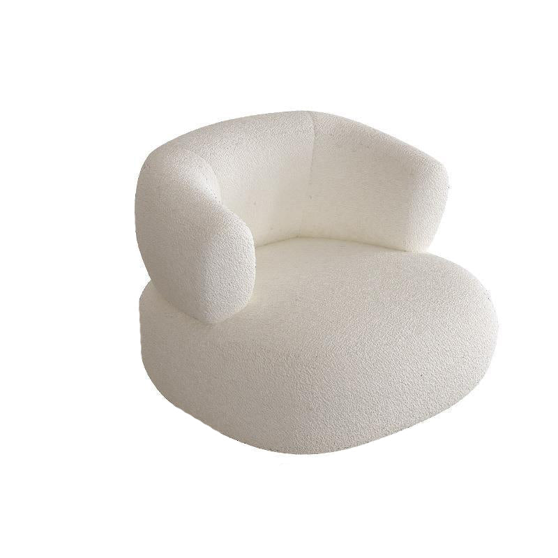 Modern Simple Curved Sofa with Tight Back for Living Room in White 34"L x 28"W x 29"H Clearhalo 'furn' 'furn_sofas' 'Furniture' 'Living Room Furniture' 'Sofa' 'sofas' 6216259