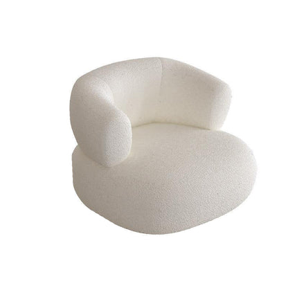 Modern Simple Curved Sofa with Tight Back for Living Room in White 34"L x 28"W x 29"H Clearhalo 'furn' 'furn_sofas' 'Furniture' 'Living Room Furniture' 'Sofa' 'sofas' 6216259