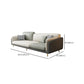 Contemporary 34.65" H Faux Leather Square Arm Sofa for Living Room Clearhalo 'furn' 'furn_sofas' 'Furniture' 'Living Room Furniture' 'Sofa' 'sofas' 6216327