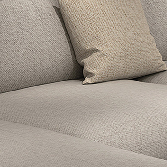 Braccio quadrato sezionale a 4 posti a 4 posti sezionale con 4 cuscini