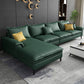 Scandinavian 4-seat Pillow Top Arm Sectional 37.4" High Sectional with 4 Pillows Dark Green Left Clearhalo 'furn' 'furn_sectionals' 'Furniture' 'Living Room Furniture' 'Sectionals' 6216383