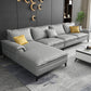 Scandinavian 4-seat Pillow Top Arm Sectional 37.4" High Sectional with 4 Pillows Light Gray Left Clearhalo 'furn' 'furn_sectionals' 'Furniture' 'Living Room Furniture' 'Sectionals' 6216384