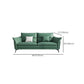 Contemporary 33.46" H Green Faux Leather Pillow Top Arm Sofa Clearhalo 'furn' 'furn_sofas' 'Furniture' 'Living Room Furniture' 'Sofa' 'sofas' 6216398