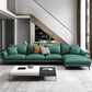 33.46" H Green Genuine Leather Pillow Top Arm Sofa for Living Room Clearhalo 'furn' 'furn_sofas' 'Furniture' 'Living Room Furniture' 'Sofa' 'sofas' 6216415