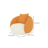 Divano a braccio inclinata in fico contemporaneo di divano curvo stretto