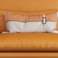 Contemporary Cushions Standard Sofa Leather Flared Arm Sofa for Living Room