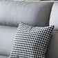 Nordic Cushions Stationary Sectional Faux Leather Living Room Pillow Top Arm Seating
