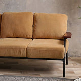 コンテンポラリーファブリックの標準セッピークッションスクエアアームソファ