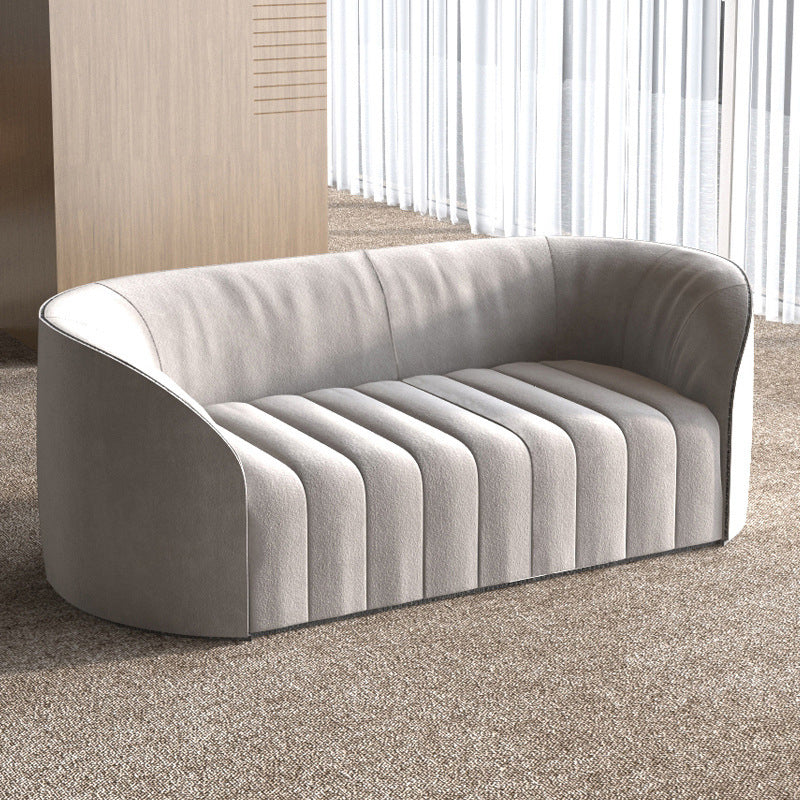 Contemporary Tight Back Standard Sofa Tuxedo Arm Sofa for Living Room 73"L x 35"W x 30"H Clearhalo 'furn' 'furn_sofas' 'Furniture' 'Living Room Furniture' 'Sofa' 'sofas' 6216593