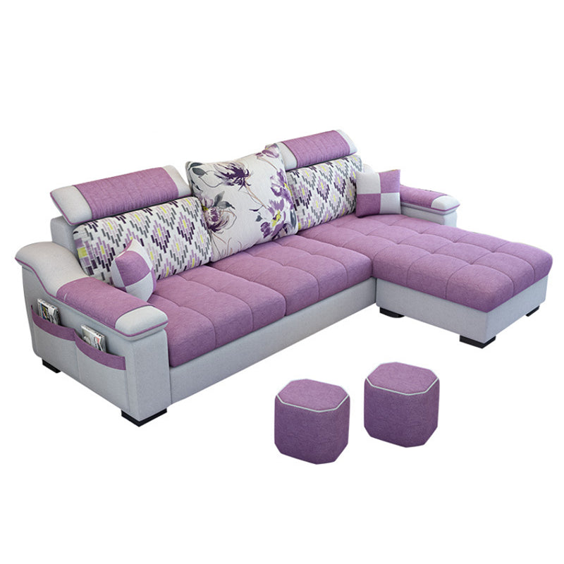 Moderne kussens kussen bovenarm woonkamer stof met opbergstoelen