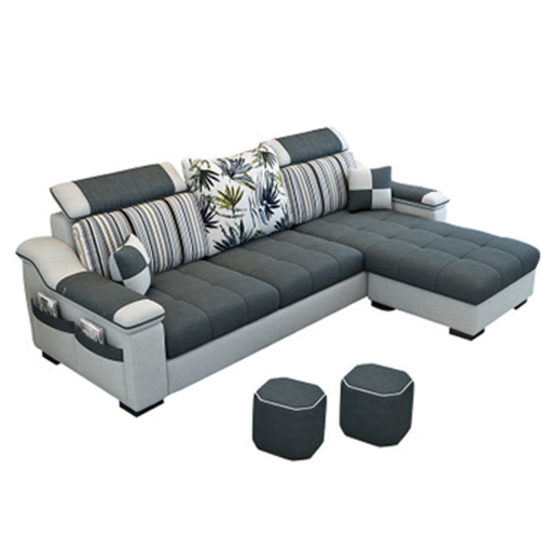 Moderne kussens kussen bovenarm woonkamer stof met opbergstoelen