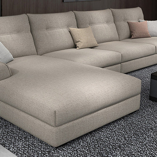 Tessuto stazionario soggiorno cuscini a braccio quadrato a sedere contemporanei