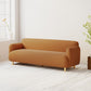 Contemporary Faux Leather Standard Sofa Square Arm Sofa for Living Room