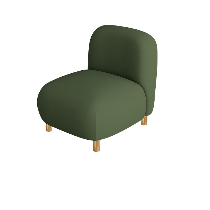 Contemporary Faux Leather Standard Sofa Square Arm Sofa for Living Room