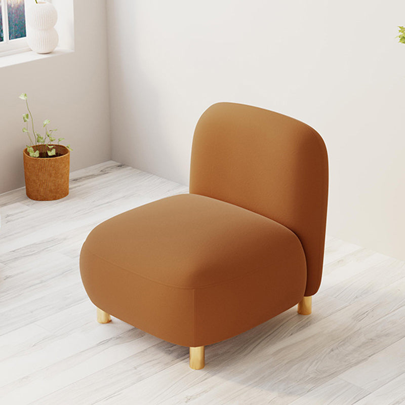 Contemporary Faux Leather Standard Sofa Square Arm Sofa for Living Room