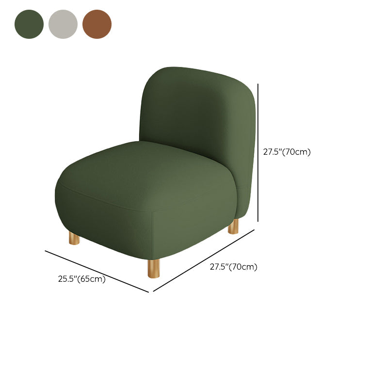 Contemporary Faux Leather Standard Sofa Square Arm Sofa for Living Room