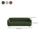 Contemporary Faux Leather Standard Sofa Square Arm Sofa for Living Room