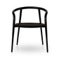 Solid Wood Frame Arms Included Chair with Sloped Arms and 4 Legs