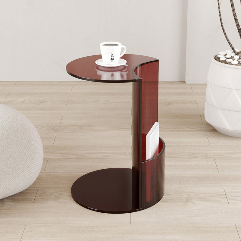 Tavolo da angolo acrilico moderno C End Table per soggiorno