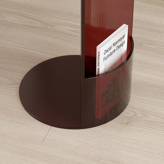 Mesa de esquina acrílica moderna de mesa en extremo C para sala de estar