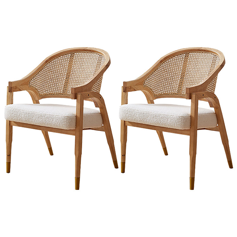 Leinenstuhl Massive Holzrahmenarme mit Basis vier Bein